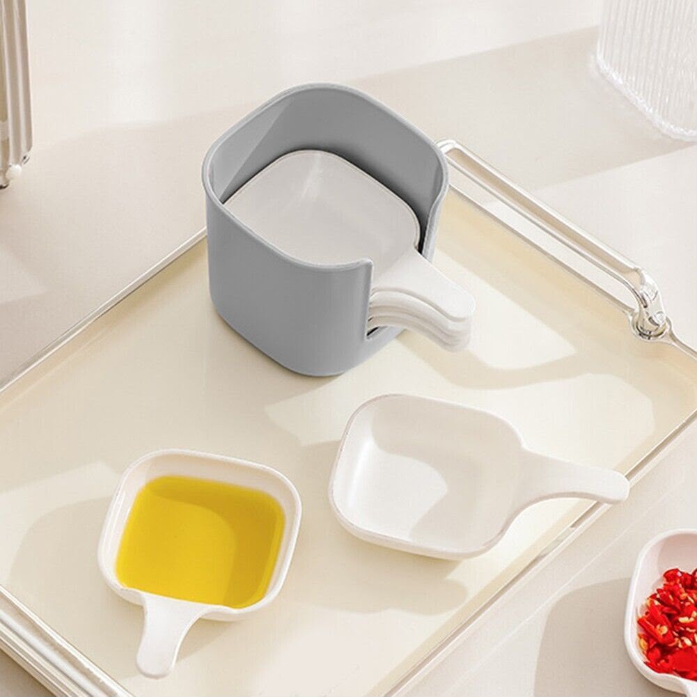 6-Piece Mini Serving Plate Set with Holder