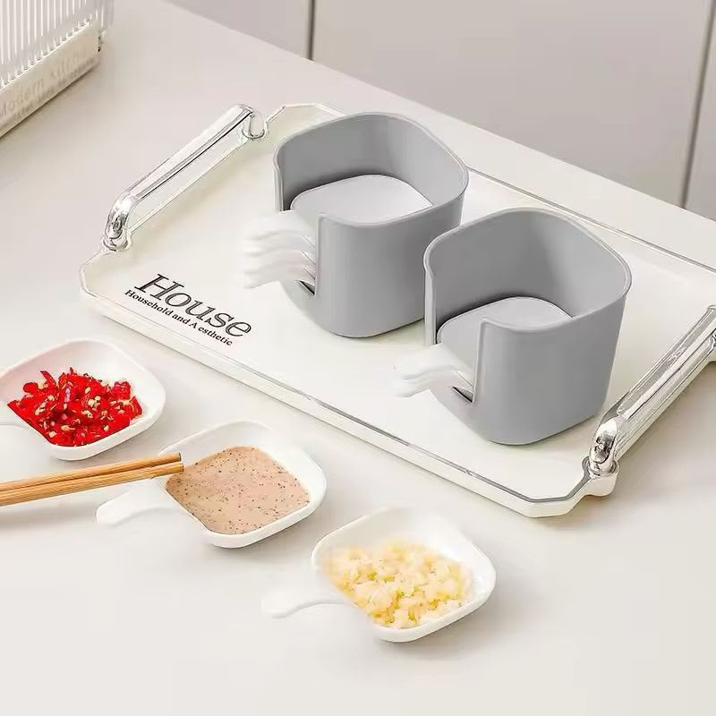 6-Piece Mini Serving Plate Set with Holder