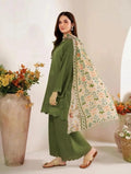 3 Pcs Women Unstiched Chikenkari Embrotdred Suits