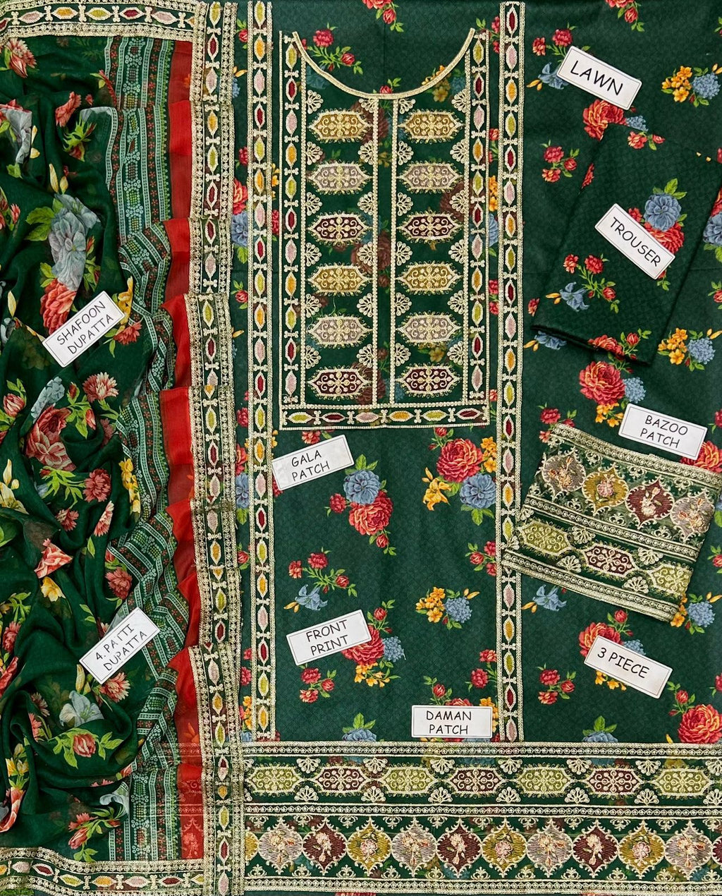 Aneela's Lawn 9014KT Unstich
