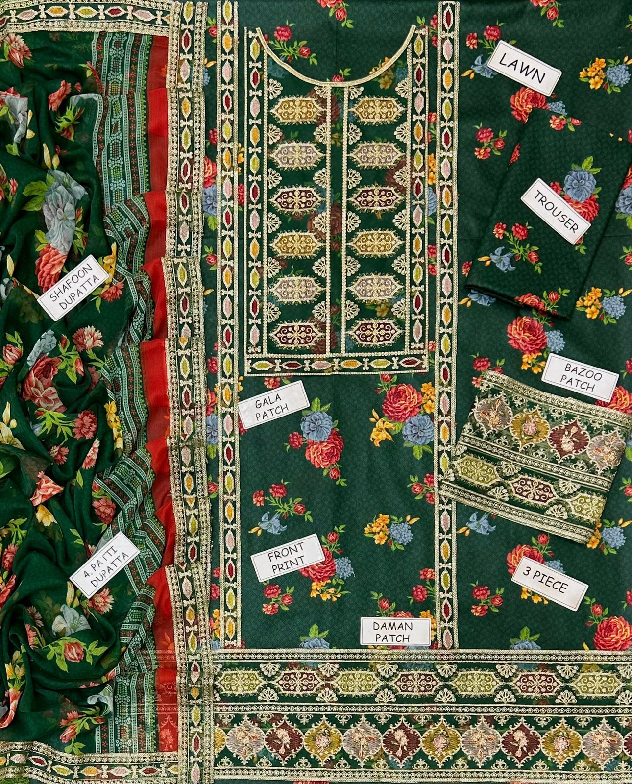 Aneela's Lawn 9014KT Unstich