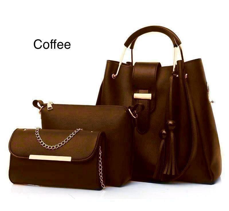 3 Pcs Women Handbag Set | Stylish Rexine Bags for Ladies | Limited stock