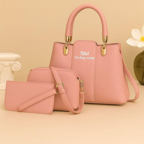 3 Pcs Women Handbag Set | Stylish Rexine Bags for Ladies | Limited stock