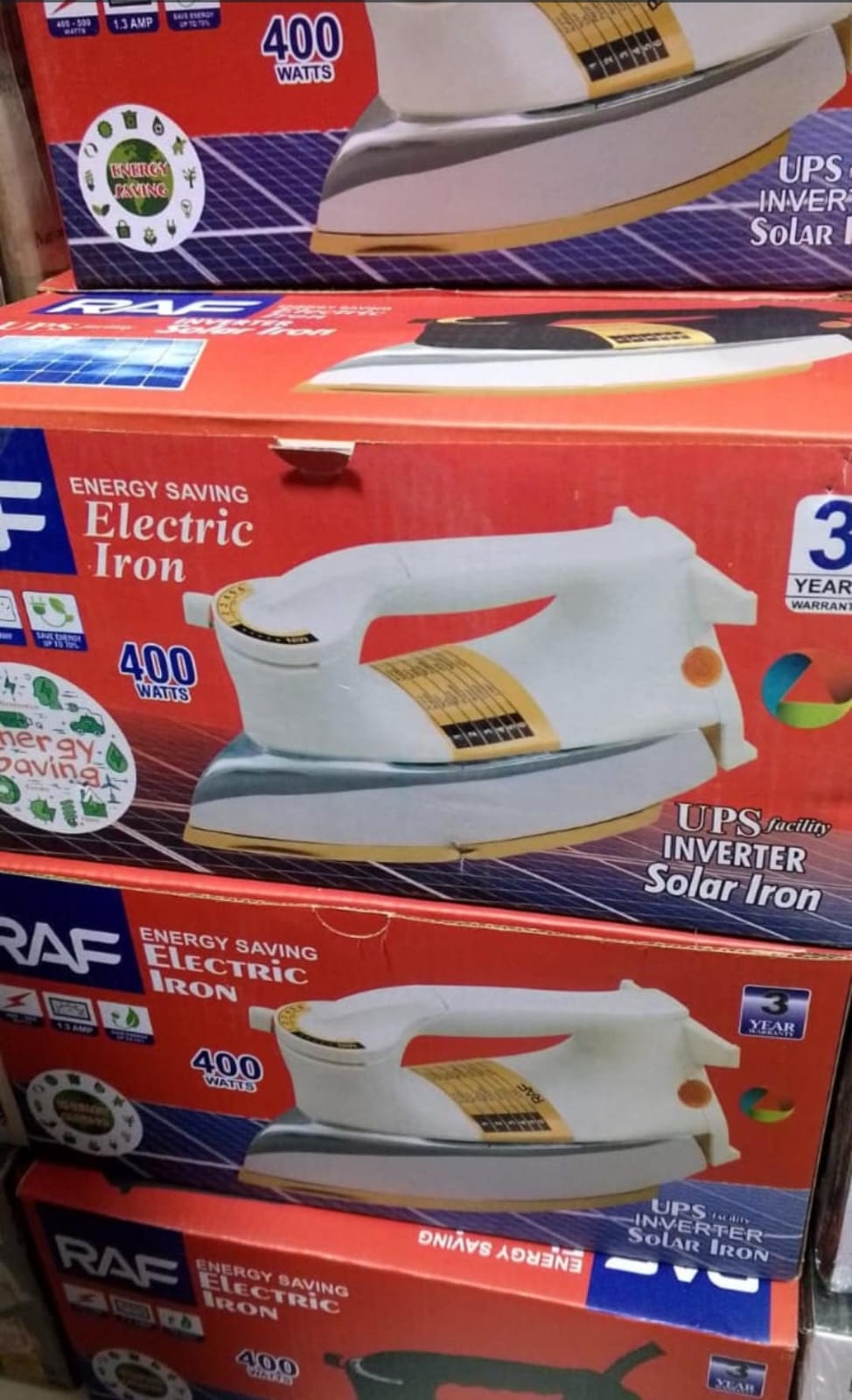RAF 400W Electric Energy Saving Iron RAF 400W Electric Energy Saving Iron – Inverter Dry Iron