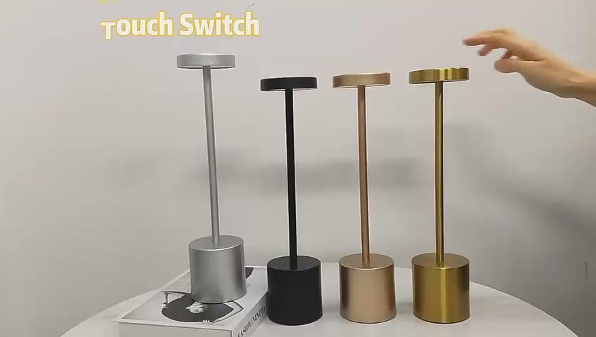 Stainless Steel Dimmable Touch Switch / 3 Modes Luxury Table Lamp