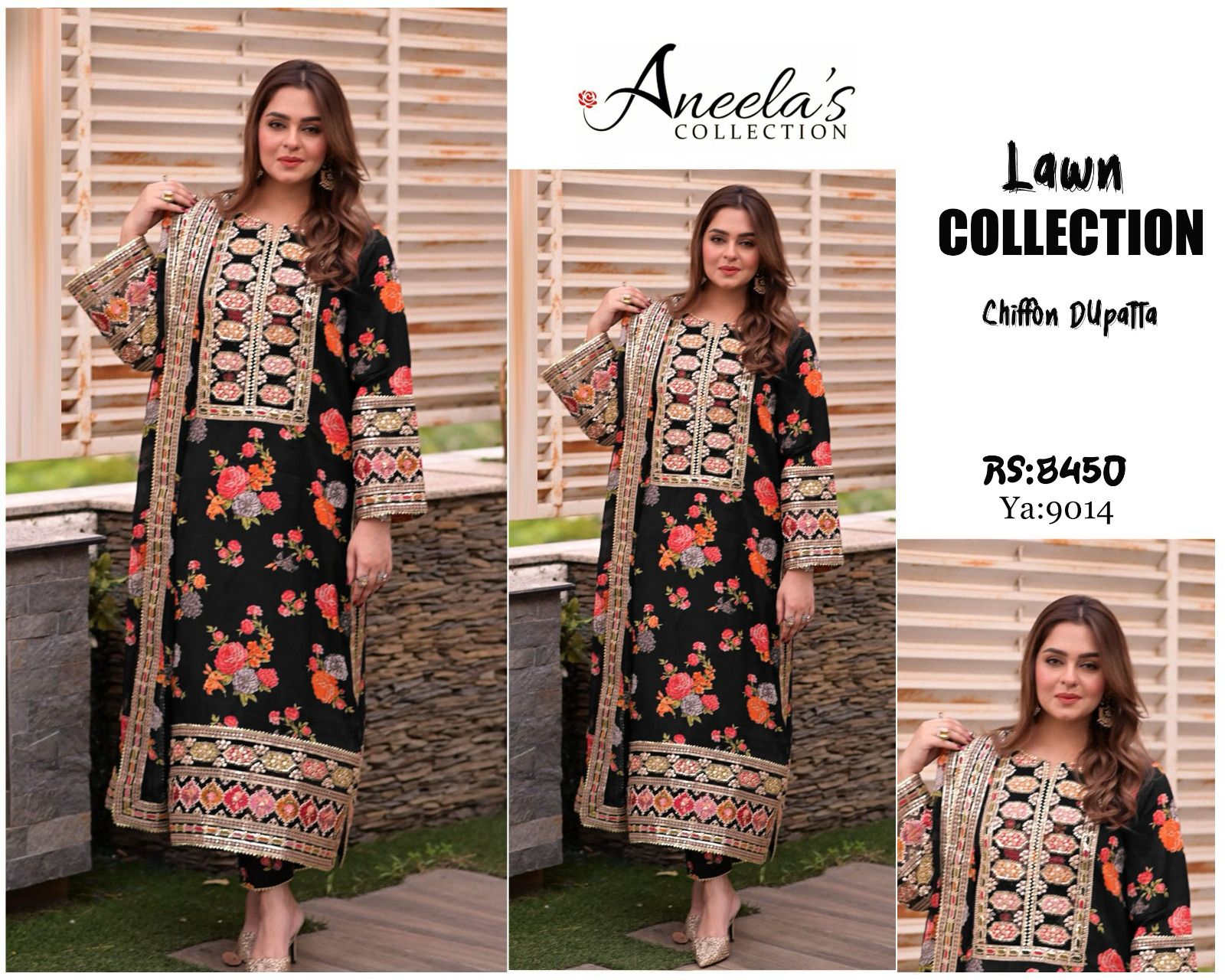 Aneela's Lawn 9014KT Unstich