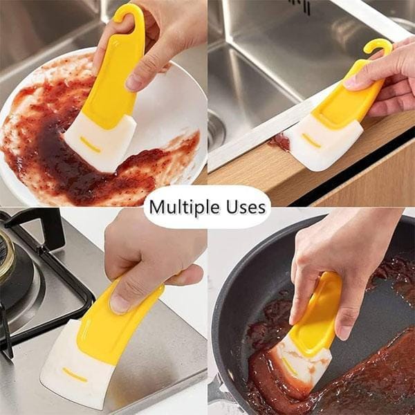 Slicone Dish Cleaning Brush  2 Pcs Yellow