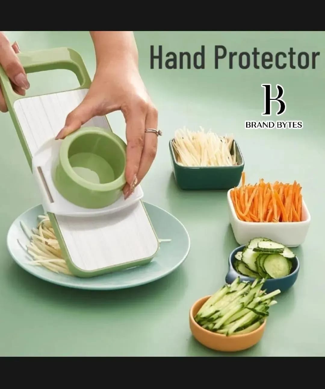 5 -in-1 Manual Vegetable Slicer Cutter with 5 blades & Collection Basin